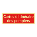 Cartes d'itinéraire des pompiers