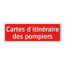 Cartes d'itinéraire des pompiers