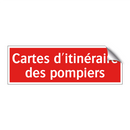 Cartes d'itinéraire des pompiers