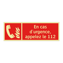 En cas d'urgence, appelez le 112