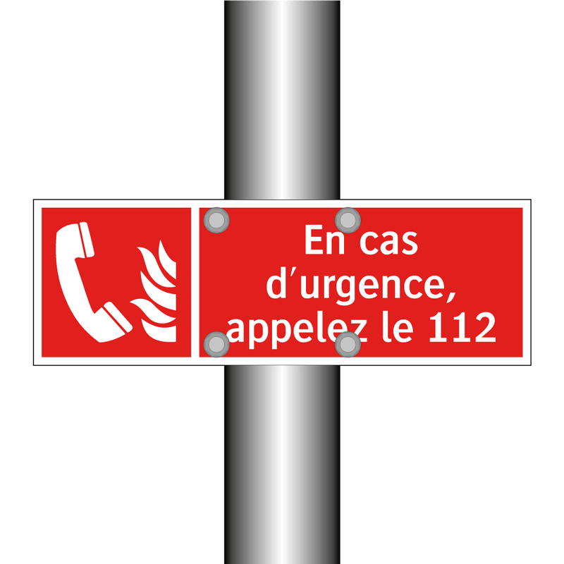 En cas d'urgence, appelez le 112