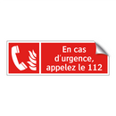 En cas d'urgence, appelez le 112
