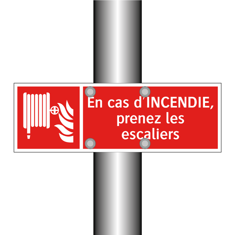 En cas d'INCENDIE, prenez les escaliers
