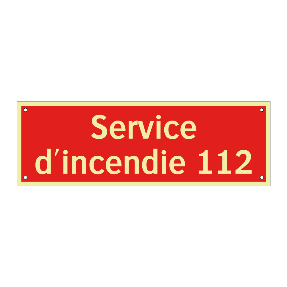 Service d'incendie 112