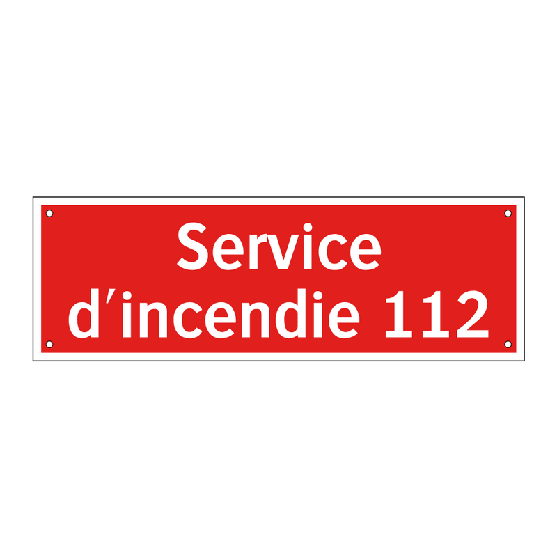 Service d'incendie 112