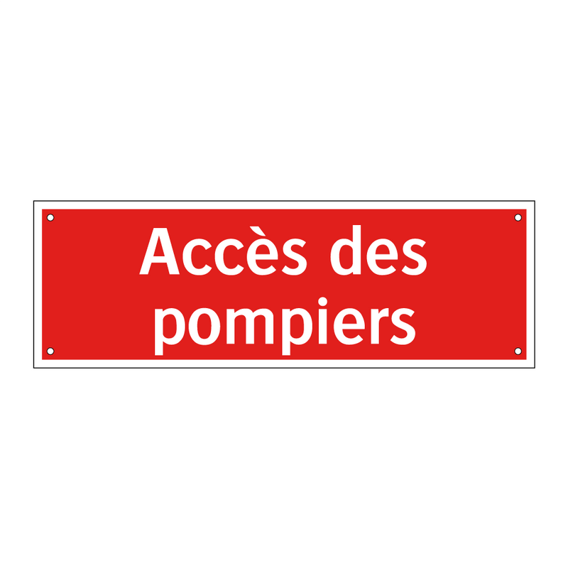Accès des pompiers