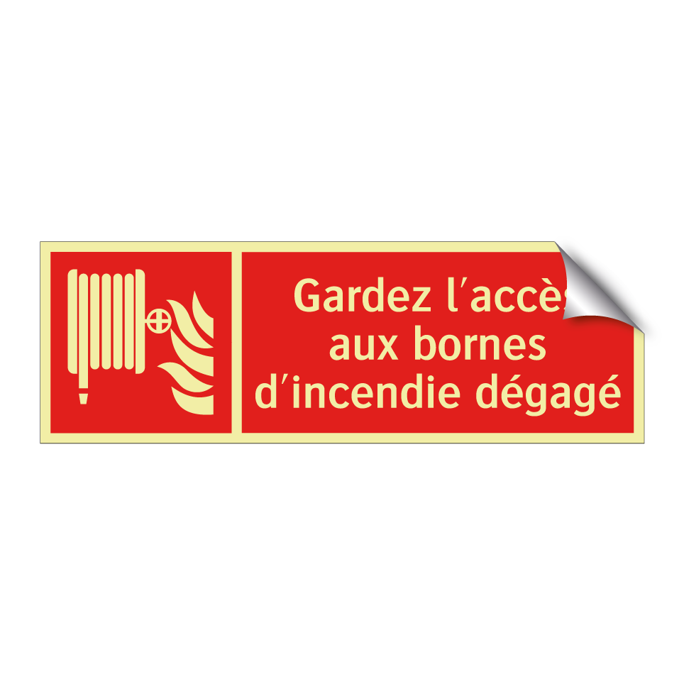 Gardez l'accès aux bornes d'incendie dégagé