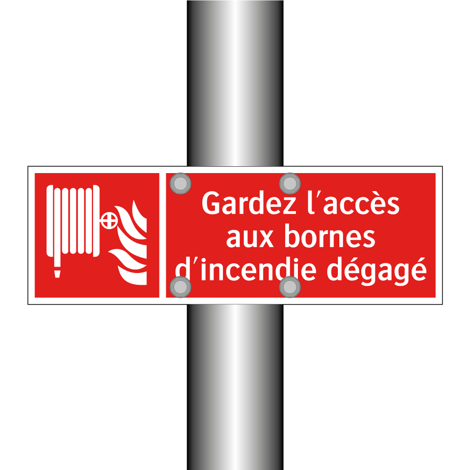 Gardez l'accès aux bornes d'incendie dégagé