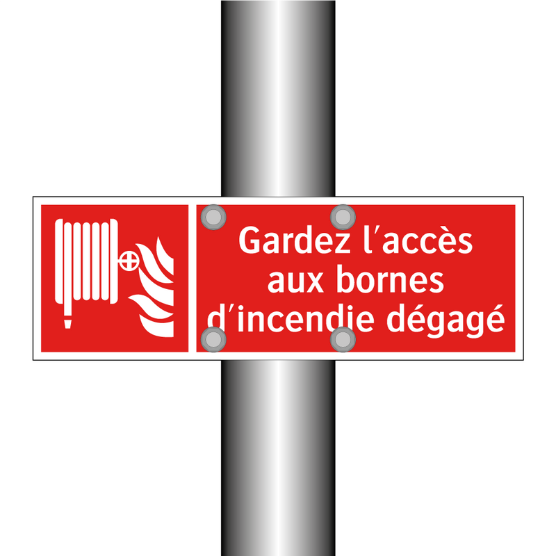 Gardez l'accès aux bornes d'incendie dégagé