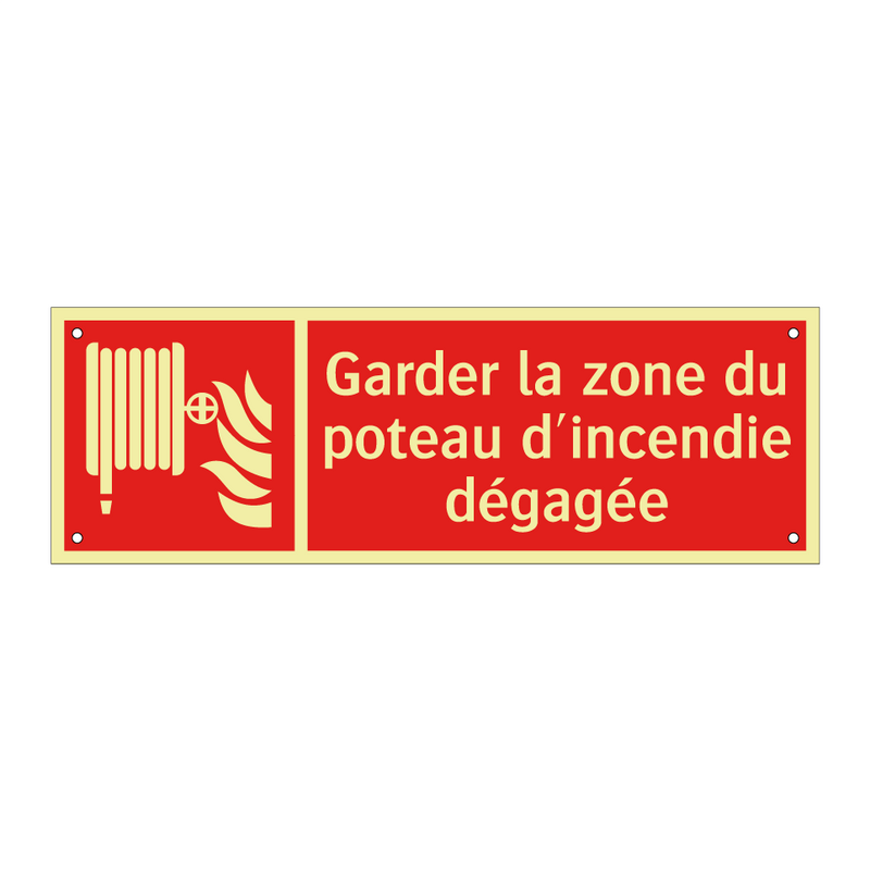 Garder la zone du poteau d'incendie dégagée