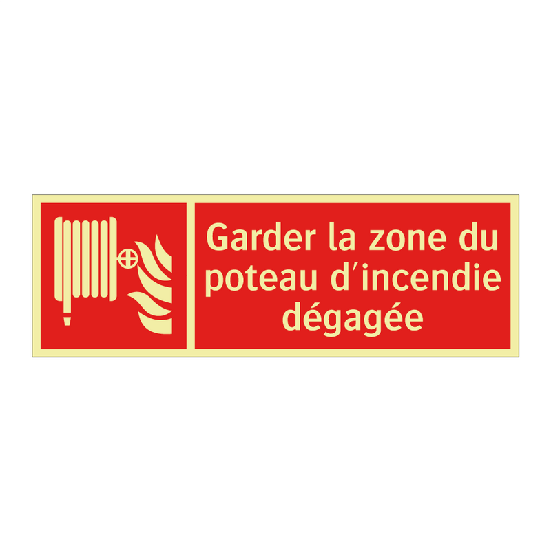Garder la zone du poteau d'incendie dégagée