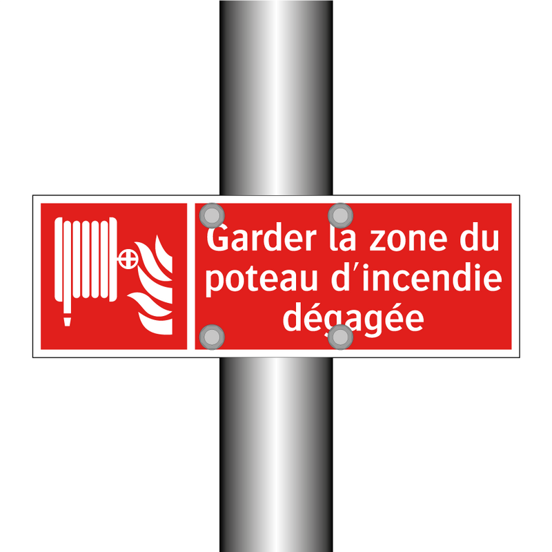 Garder la zone du poteau d'incendie dégagée