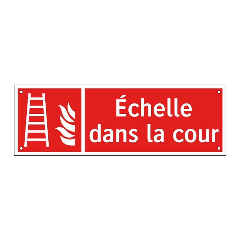Échelle dans la cour