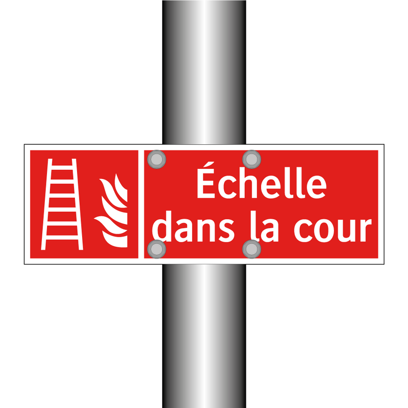 Échelle dans la cour
