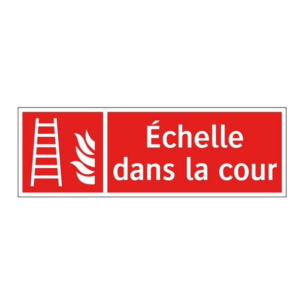 Échelle dans la cour