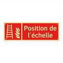 Position de l'échelle