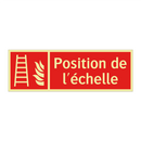 Position de l'échelle