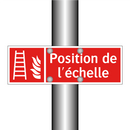 Position de l'échelle