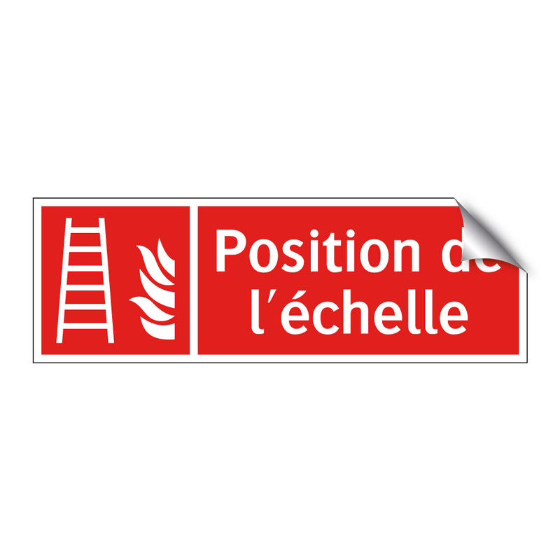 Position de l'échelle