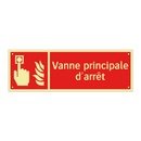Vanne principale d'arrêt