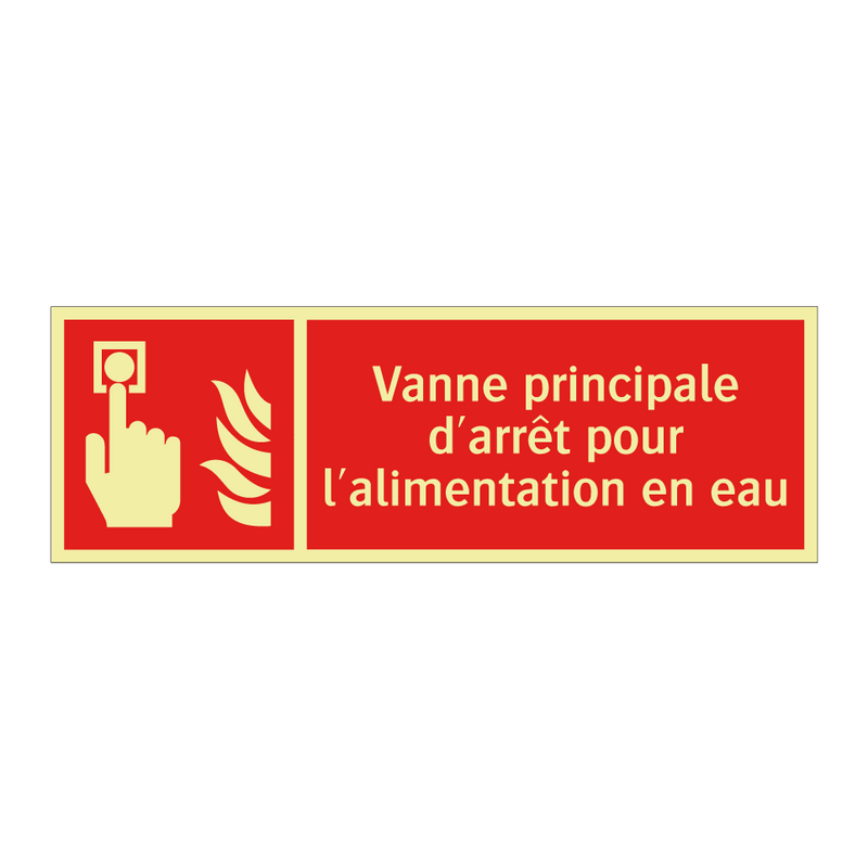 Vanne principale d'arrêt pour l'alimentation en eau