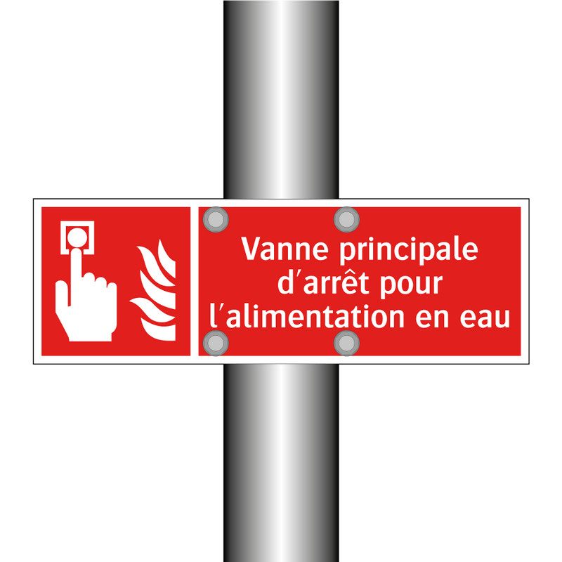Vanne principale d'arrêt pour l'alimentation en eau