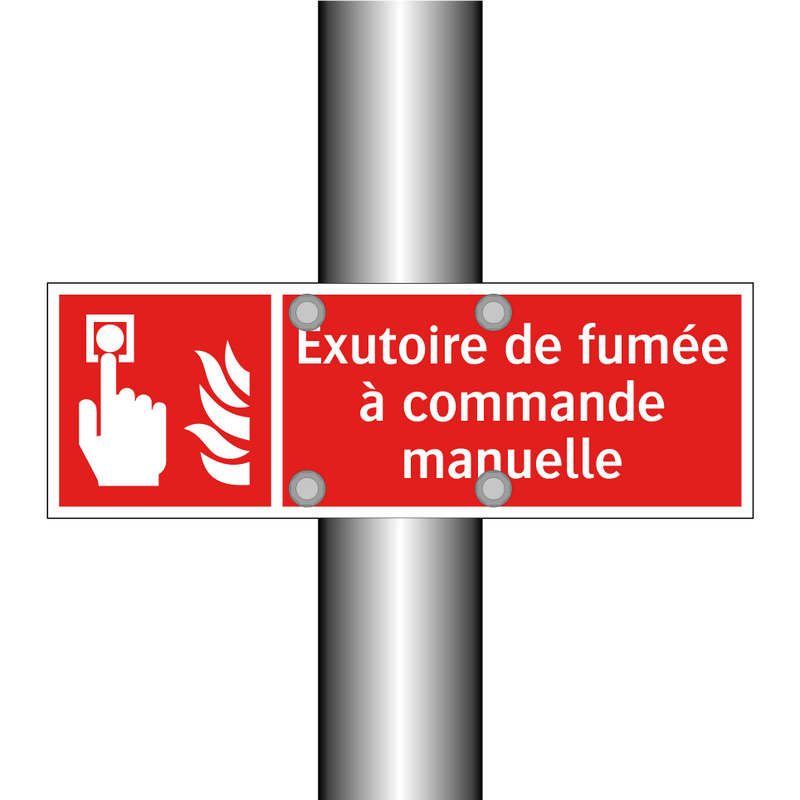 Exutoire de fumée à commande manuelle