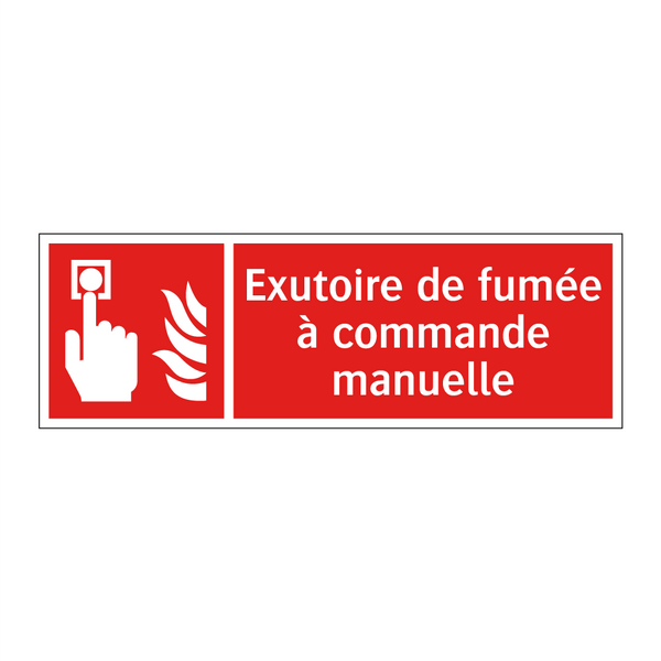 Exutoire de fumée à commande manuelle