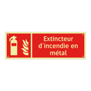 Extincteur d'incendie en métal