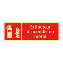 Extincteur d'incendie en métal