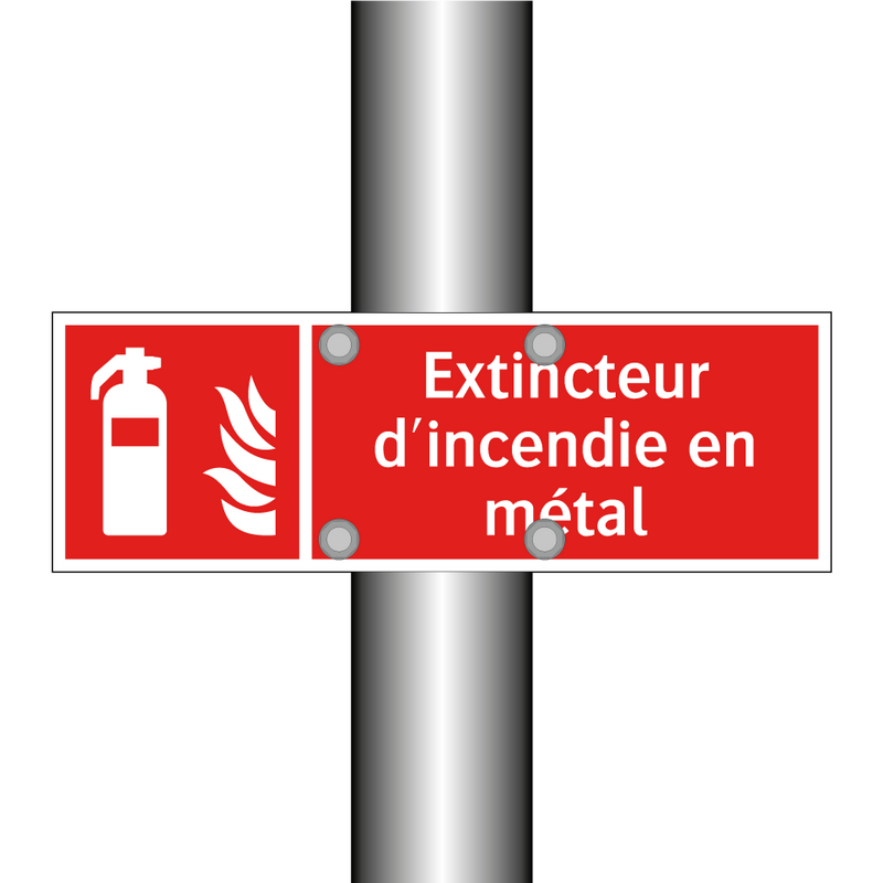 Extincteur d'incendie en métal