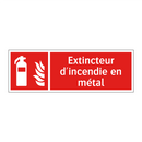 Extincteur d'incendie en métal