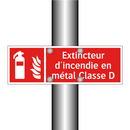 Extincteur d'incendie en métal Classe D
