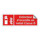 Extincteur d'incendie en métal Classe D