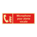 Microphone pour alerte vocale