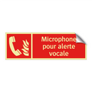 Microphone pour alerte vocale