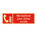 Microphone pour alerte vocale