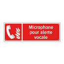 Microphone pour alerte vocale