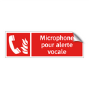 Microphone pour alerte vocale