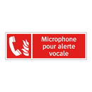Microphone pour alerte vocale