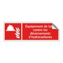 Équipement de lutte contre les déversements d'hydrocarbures