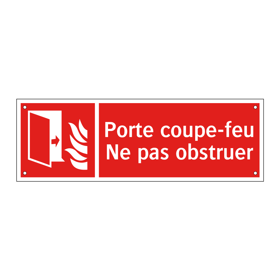 Porte coupe-feu Ne pas obstruer