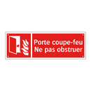 Porte coupe-feu Ne pas obstruer