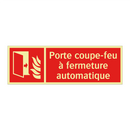 Porte coupe-feu à fermeture automatique