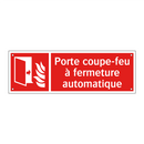 Porte coupe-feu à fermeture automatique