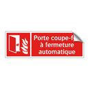 Porte coupe-feu à fermeture automatique