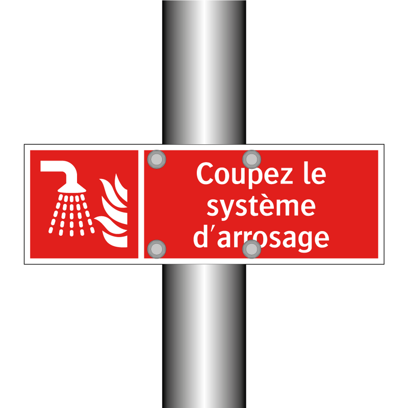 Coupez le système d'arrosage