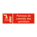 Panneau de contrôle des sprinklers