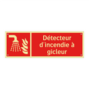 Détecteur d'incendie à gicleur