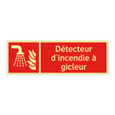 Détecteur d'incendie à gicleur